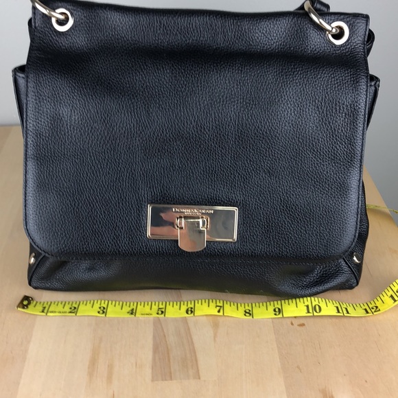 Donna Karan leather bag, black shoulder bag - Picture 8 of 16